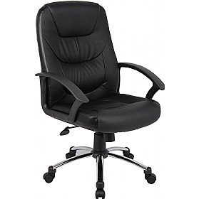 Vesper Leather Faced Manager Chair &pound;87 - Office Furniture
