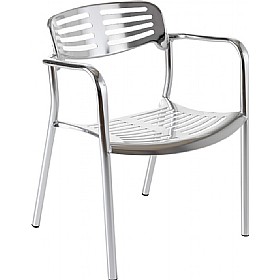 Crowne Deluxe Aluminium Bistro Chair £60 - Office Furniture