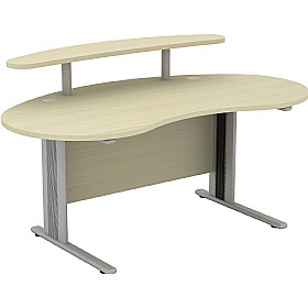Accolade Kidney Reception Desks £446 - Office Furniture
