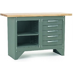 5 Drawer Shelved Workstation &pound;208 - Workshop