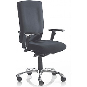 Mica 24Hr Fabric Medium Back Task Chair &pound;165 - Office Furniture
