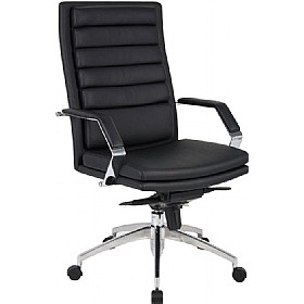 Quest Enviro Leather Faced Manager Chair £155 - Office Furniture