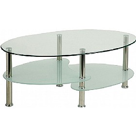 Cristata Glass Coffee Table £84 - Office Furniture