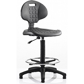 Walsham Polyurethane Draughtsman Chair &pound;93 - Office Furniture
