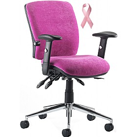 Pink Posture Chair - Donate to Breast Cancer &pound;212 - Office Furniture