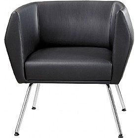 Premium HB1 4 Leg Leather Reception Chairs &pound;490 - Office Furniture