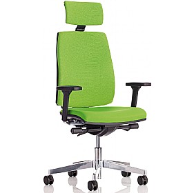 Delta High Back Operator Chair With Headrest £246 - Office Furniture
