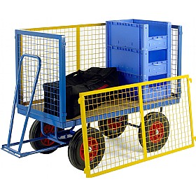 Small Turntable Truck with Mesh Cage Supports £490 - Materials Handling
