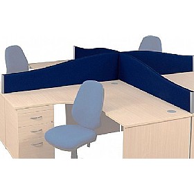 Optima Wave Desktop Screens £54 - Office Furniture