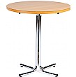 Silver Bistro Round Table