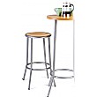 Tall Silver Bistro Stool