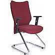 Shirt Tail Fabric Visitor Chair