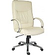 Kensington Cream Leather Manager Chair