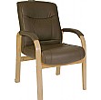 Richmond Brown Leather Visitor Chair