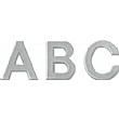 Bi-Office Letter Board Characters 19mm Silver (Pack of 235)