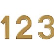 264 Numbers 19mm Gold