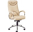 Elf Cream Leather Managers Chair