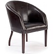 Devon Leather Look Armchair
