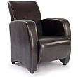 Norfolk Leather Look Armchair
