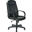 St Albans Leather Manager Chair