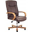 Edinburgh Brown Leather Manager Chair