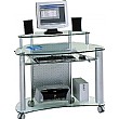 Houston Corner Glass Computer Desk