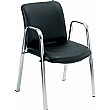 Pavilion Leather-Look Visitor Armchair