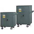 Mobile Flammable Storage Cupboards - Grey