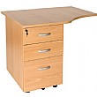 Ascot SOHO Desk End Pedestal & Wave Extension