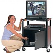 Tomboy� Large Adjustable Height Steel AV Cabinet