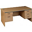 Annandale Panel End Rectangular Desks With Double Fixed Pedestals