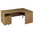 Annandale Panel End Ergonomic Desk With Mobile Pedestal
