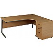 Annandale Cantilever Ergonomic Desk With Mobile Desk End Pedestal