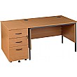 Annandale H-Leg Rectangular Desk With Desk End Ped