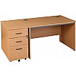 Annandale Panel End Desk With Desk End Pedestal