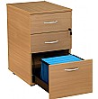 Deluxe Wooden Desk End Mobile Pedestals