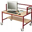 Fixed Height Single Tier Computer Trolleys