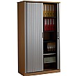 Deluxe Wooden Tambour Door System Storage Cupboards
