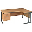 Balcary Ergonomic Desk With Single Fixed Pedestal