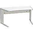 Black & White Curved Home Office Desks