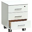 Black & White Under Desk Mobile Pedestal