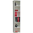 Black & White Home Office Narrow Bookcase (White)