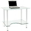 Oslo Frosted Glass Computer Desk