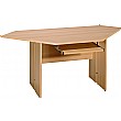 Sun Corner Desk with Keyboard Shelf