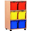 6 Tray Jumbo Mobile Storage