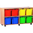 8 Tray Jumbo Mobile Storage