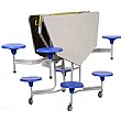 Octagonal Graduate 8 Seater Folded