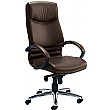 Mombasa Brown Leather Manager Chair