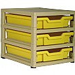 Gratstack Single Column Unit With 3 Shallow Trays