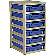 Gratstack Single Column Unit With 6 Shallow Trays